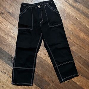 Black carpenter jeans